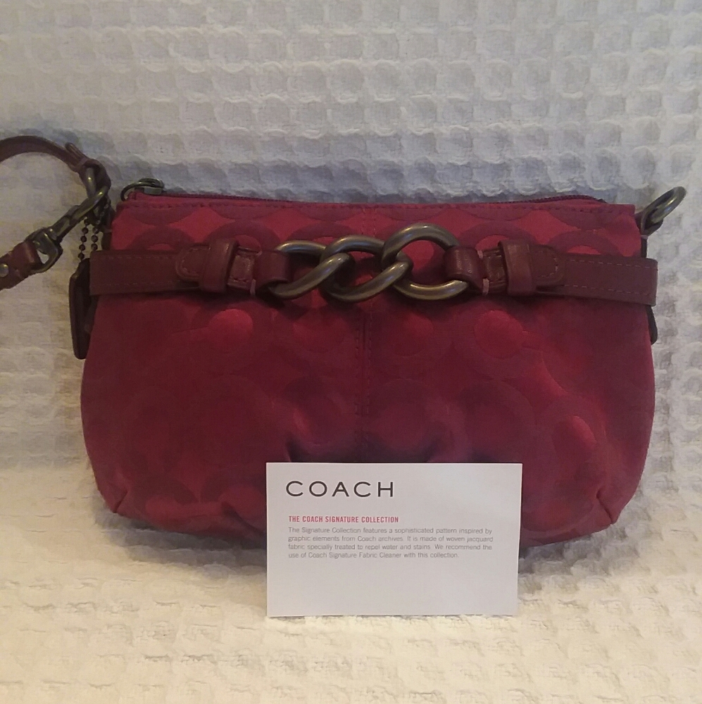 Coach Signature Collection Wristlet/Mini Bag - Picture 4 of 8